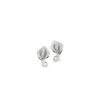 Orecchini Annamaria Cammilli Donna Calla in Oro bianco Diamante 0.06 Ct GOR0855W - GOR0855W